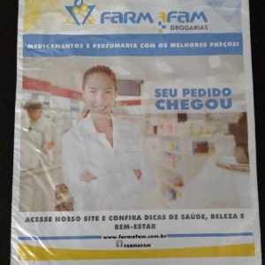 ENVELOPE PLÁSTICO DE SEGURANÇA PARA DROGARIAS E FARMÁCIAS