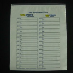 ENVELOPE PLÁSTICO DE CORRESPONDÊNCIA INTERNA TIPO VAI E VEM COM FECHO TRILHO 5