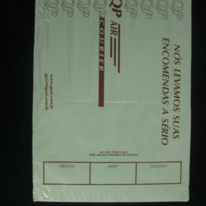ENVELOPE PLÁSTICO DE SEGURANÇA PARA EMPRESAS DE TRANSPORTE ÁEREO OU TERRESTRE TIPO FLYERS 1