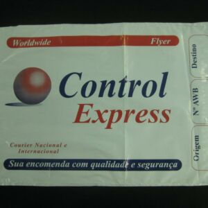 ENVELOPE PLÁSTICO DE SEGURANÇA PARA EMPRESAS DE TRANSPORTE ÁEREO OU TERRESTRE TIPO FLYERS 2