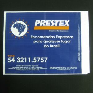 ENVELOPE PLÁSTICO DE SEGURANÇA PARA EMPRESAS DE TRANSPORTE ÁEREO OU TERRESTRE TIPO FLYERS 3