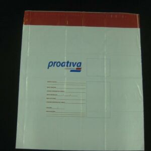 ENVELOPE PLÁSTICO DE SEGURANÇA PARA EMPRESAS DE TRANSPORTE ÁEREO OU TERRESTRE TIPO FLYERS 4