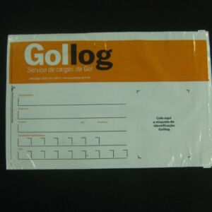 ENVELOPE PLÁSTICO DE SEGURANÇA PARA EMPRESAS DE TRANSPORTE ÁEREO OU TERRESTRE TIPO FLYERS