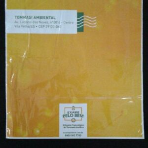ENVELOPE PLÁSTICO DE SEGURANÇA PARA EXAMES TÓXICOLÓGICOS