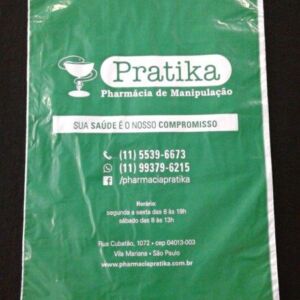 ENVELOPE PLÁSTICO DE SEGURANÇA PARA FARMÁCIA DE MANIPULAÇÃO 25