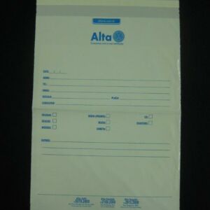 ENVELOPE PLÁSTICO DE SEGURANÇA PARA GUARDA DE OBJETOS PESSOAIS
