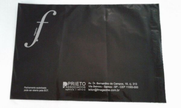 ENVELOPE PLÁSTICO DE SEGURANÇA PARA O ENVIO DE REVISTAS, CATALOGOS, INFORMATIVOS E COBRANÇA