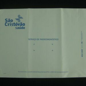 ENVELOPE PLÁSTICO PARA CHAPAS DE RX E TOMOGRAFIA, IMAGEM E OUTROS