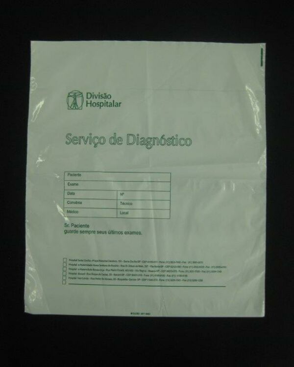 ENVELOPE PLÁSTICO PARA CHAPAS DE RX E TOMOGRAFIA, IMAGEM E OUTROS 3