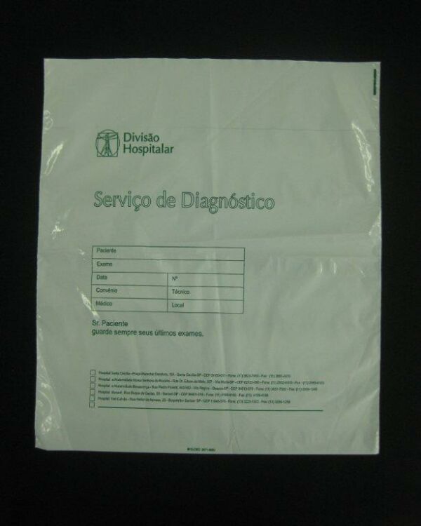 ENVELOPE PLÁSTICO PARA CHAPAS DE RX E TOMOGRAFIA, IMAGEM E OUTROS 9