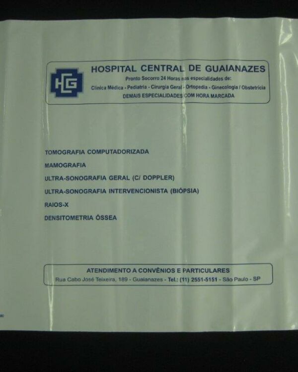 ENVELOPE PLÁSTICO PARA CHAPAS DE RX E TOMOGRAFIA, IMAGEM E OUTROS 4