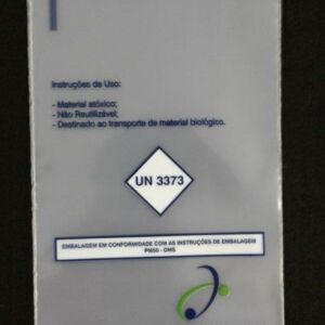 ENVELOPE PLÁSTICO PARA COLETA DE MATERIAL BIOLÓGICO MBL COM ABA E FITA