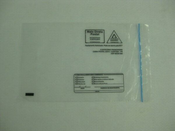 ENVELOPE PLÁSTICO PARA CORREIO, ENVIO DE MALA DIRETA COM ABA E FITA 2