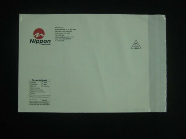 ENVELOPE PLÁSTICO PARA CORREIO, ENVIO DE REVISTA, JORNAL, CATALOGOS, COBRANÇA E INFORMATICOS COM ABA E FITA