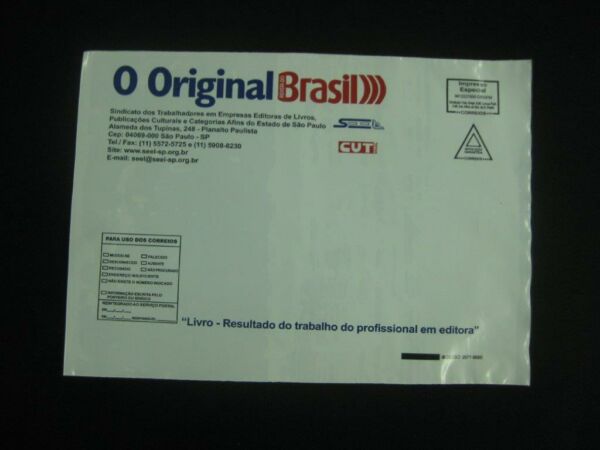 ENVELOPE PLÁSTICO PARA CORREIO, ENVIO DE REVISTA,JORNAIS, CATÁLOGOS, COBRANÇA E OUTROS INFORMATIVOS TIPO FRONHA