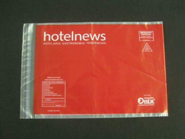 ENVELOPE PLÁSTICO PARA CORREIO, ENVIO DE REVISTA,JORNAL,CATALOGO, COBRANÇA E INFORMATIVOS  COM ABA E FITA 3