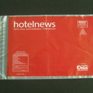 ENVELOPE PLÁSTICO PARA CORREIO, ENVIO DE REVISTAS, JORNAL, CATÁLOGO, COBRANÇA E INFORMATIVOS COM ABA E FITA