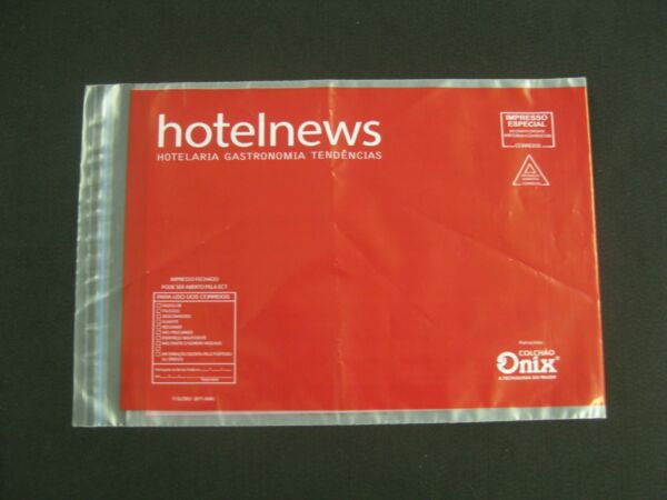 ENVELOPE PLÁSTICO PARA CORREIO, ENVIO DE REVISTAS, JORNAL, CATÁLOGO, COBRANÇA E INFORMATIVOS COM ABA E FITA