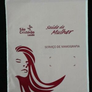 ENVELOPE PLÁSTICO PARA EXAMES DE MAMOGRAFIA COM ABA E FITA 1