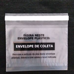 ENVELOPE PLÁSTICO DE SEGURANÇA PARA EXAMES TÓXICOLÓGICOS 1