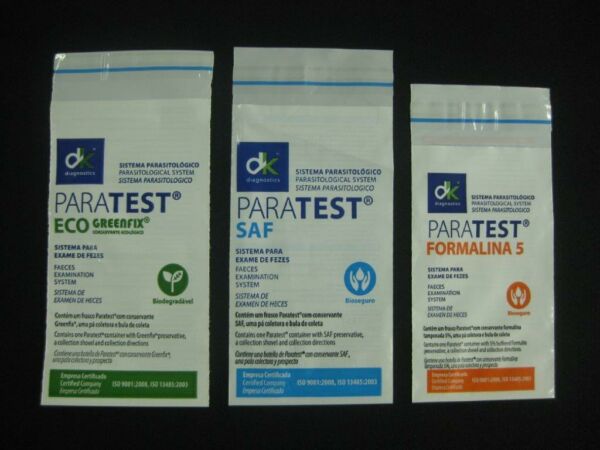 ENVELOPE PLÁSTICO  PARA KIT DE EXAMES PARASITOLÓGICO IMPRESSO COM ABA E FITA