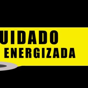 FAIXA DE SINALIZAÇÃO E SEGURANÇA CUIDADO ÁREA ENERGIZADA