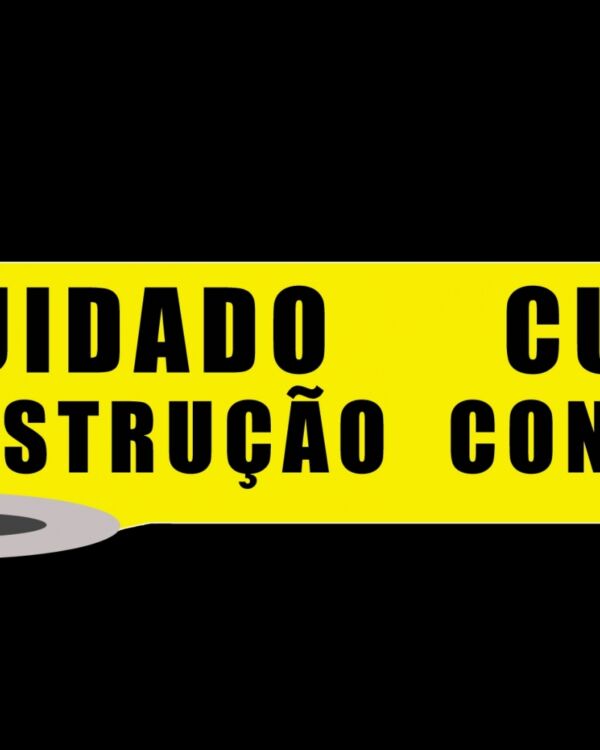 FAIXA DE SINALIZAÇÃO E SEGURANÇA CUIDADO CONSTRUÇÃO - Image 2