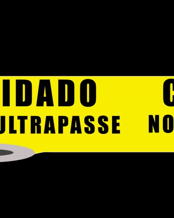 FAIXA DE SINALIZAÇÃO E SEGURANÇA CUIDADO NÃO ENTRE - Image 3