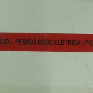 FAIXA DE SINALIZAÇÃO E SEGURANÇA SUBTERÂNEA  PERIGO REDE ELÉTRICA