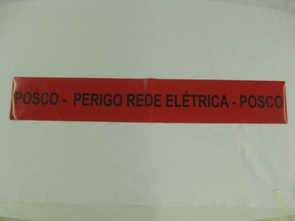 FAIXA DE SINALIZAÇÃO E SEGURANÇA SUBTERÂNEA  PERIGO REDE ELÉTRICA