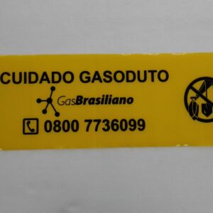 FAIXA DE SINALIZAÇÃO E SEGURANÇA SUBTERRÂNEA  CUIDADO GASODUTO