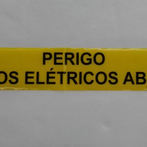FAIXA DE SINALIZAÇÃO E SEGURANÇA SUBTERRÂNEA  PERIGO CABOS ELÉTRICOS ABAIXO