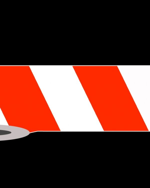 FAIXA DE SINALIZAÇÃO E SEGURANÇA ZEBRADA VERMELHA