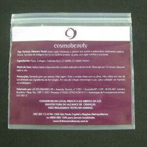 SACO COM FECHO ZIP PARA  COSMÉTICOS E PRODUTOS DE BELEZA 2