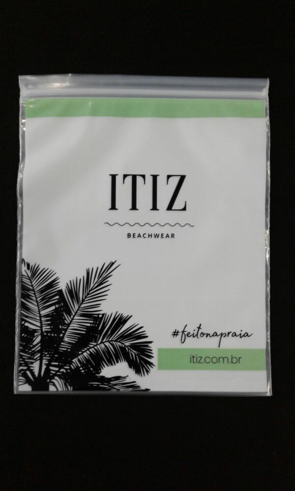 SACO PLÁSTICO COM FECHO ZIP PARA BIQUINIS MODA PRAIA