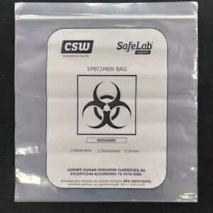 SACO PLÁSTICO COM FECHO ZIP PARA COLETA DE MATERIAL BIOLÓGICO CONGELADO, RESFRIADO E AMBIENTE