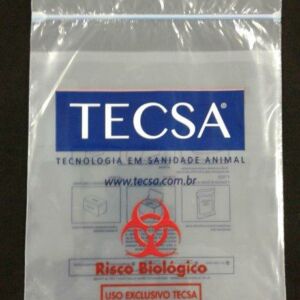 SACO PLÁSTICO COM FECHO ZIP PARA COLETA DE MATERIAL BIOLÓGICO MBL ANIMAL E ANATOMIA PATOLÓGICA COM BOLSA CANGURU