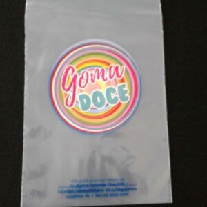 SACO PLÁSTICO COM FECHO ZIP PARA DOCES E BALAS A GRANEL