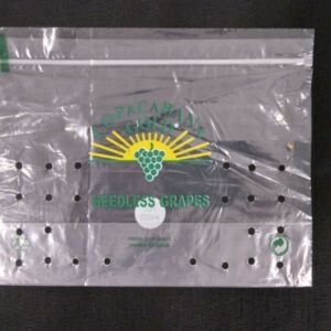 SACO PLÁSTICO COM FECHO ZIP PARA FRUTAS, CEREJAS, UVAS E OUTRAS 2