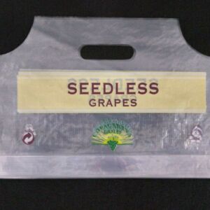 SACO PLÁSTICO COM FECHO ZIP PARA FRUTAS, CEREJAS, UVAS E OUTRAS