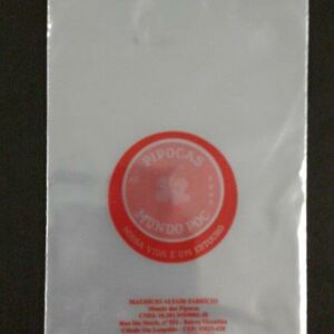 SACO PLÁSTICO COM FECHO ZIP PARA PIPOCAS