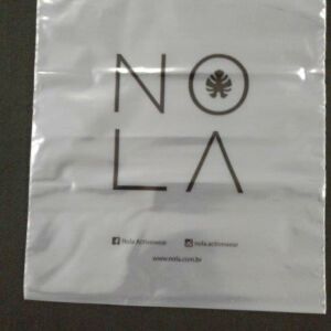 SACO PLÁSTICO COM FECHO ZIP PARA ROUPAS EM GERAL, MODA FITNESS, SPORTS WEAR E PRAIA