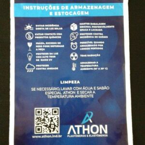 SACO PLÁSTICO COM FECHO ZIP PARA VEDAÇÕES ESPECIAIS DE PLASTÔMEROS E ELASTÔMEROS 1