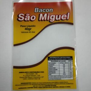 SACO PLASTICO EM PP PARA BACON SALGADOS