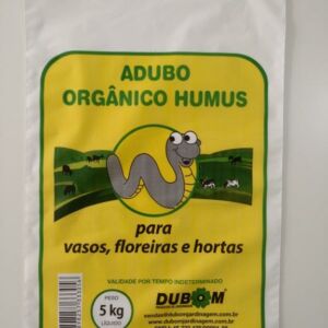 SACO PLÁSTICO PARA ADUBO ORGÂNICO HUMUS ABERTURA NA PARTE SUPERIOR