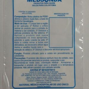 SACO PLÁSTICO PARA BOLSA DE COLOSTOMIA 1