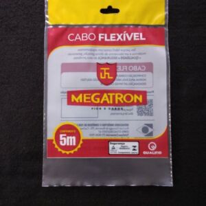 SACO PLÁSTICO PARA CABO FLEXIVEL COM SOLAPA E FURO PARA DISPLAY