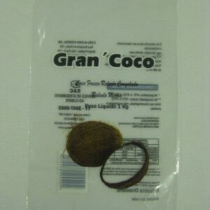 SACO PLÁSTICO PARA COCO FRESCO RALADO CONGELADO COM ABERTURA NA PARTE SUPERIOR