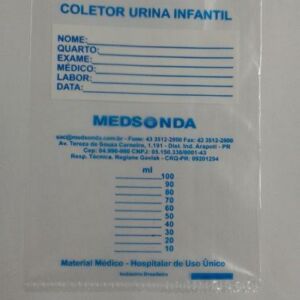 SACO PLÁSTICO PARA COLETOR DE URINA INFANTIL 2