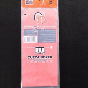 SACO PLÁSTICO PARA CUECAS COM SOLAPA E FURO PARA DISPLAY COM ABA E FITA 2